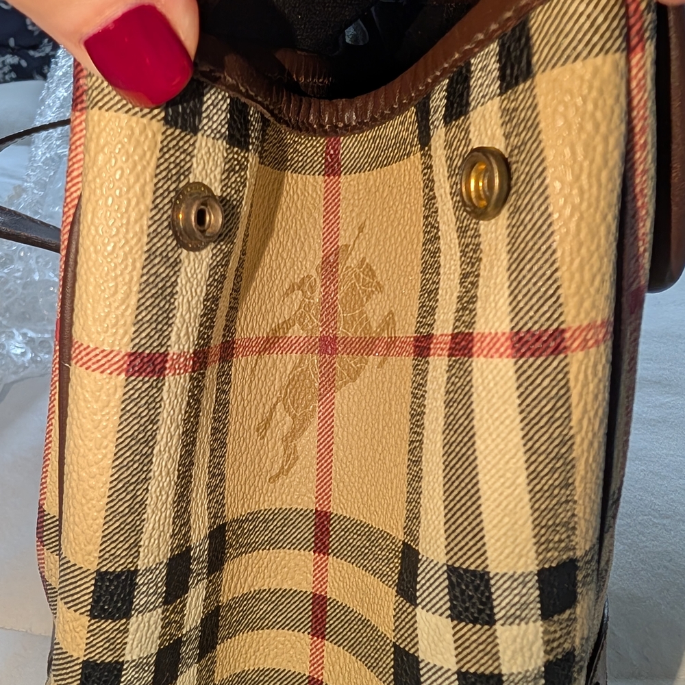 Burberry Haymarket Satchel - Picture 12 of 12